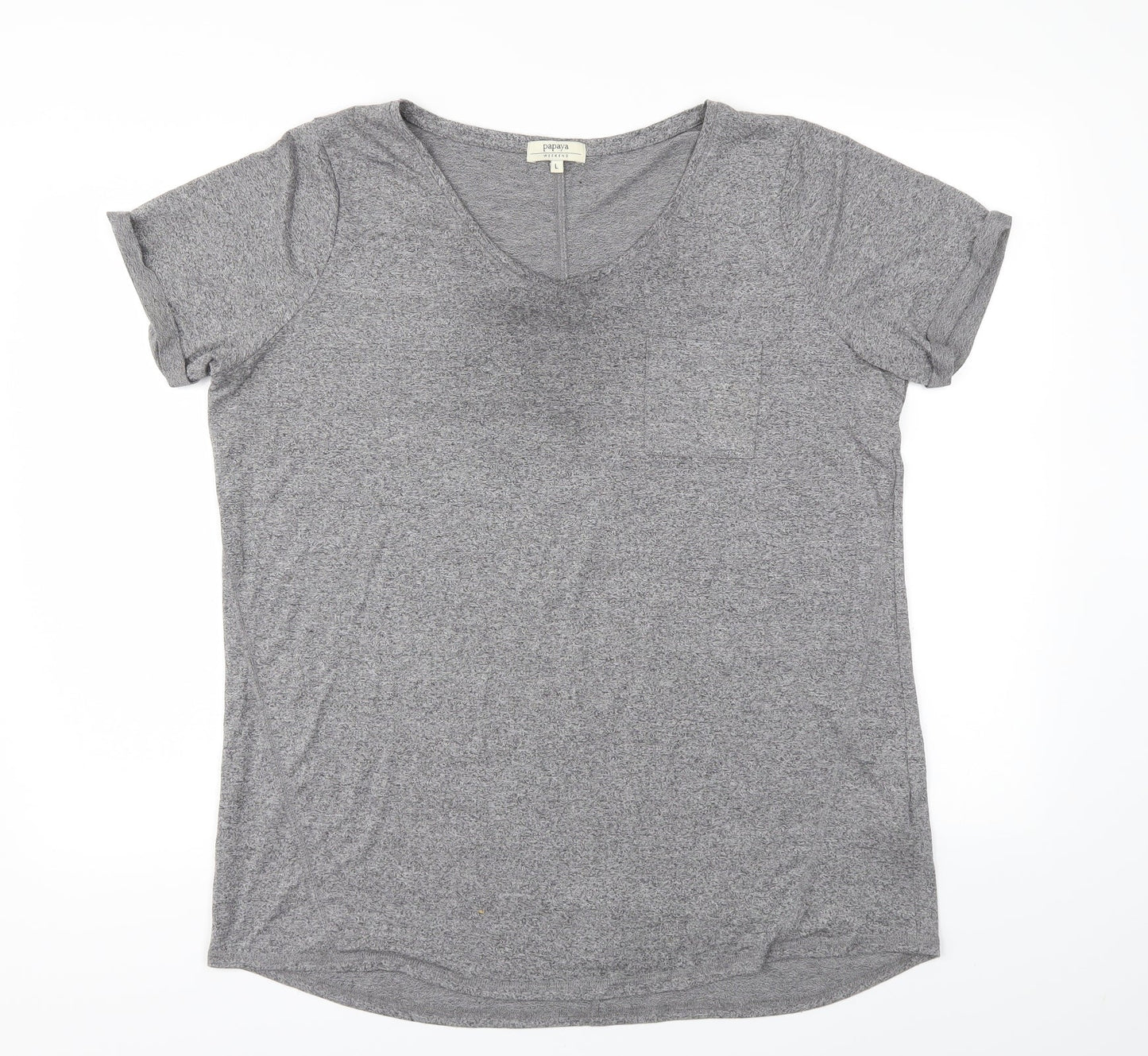 Matalan Womens Grey   Basic T-Shirt Size L