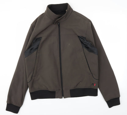 Additional front view of Z1X men’s green jacket coat, size XL