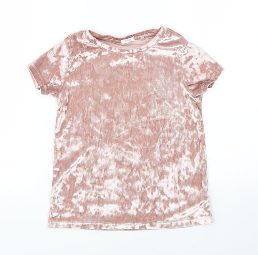 Next  Girls Pink   Basic T-Shirt Size 7 Years