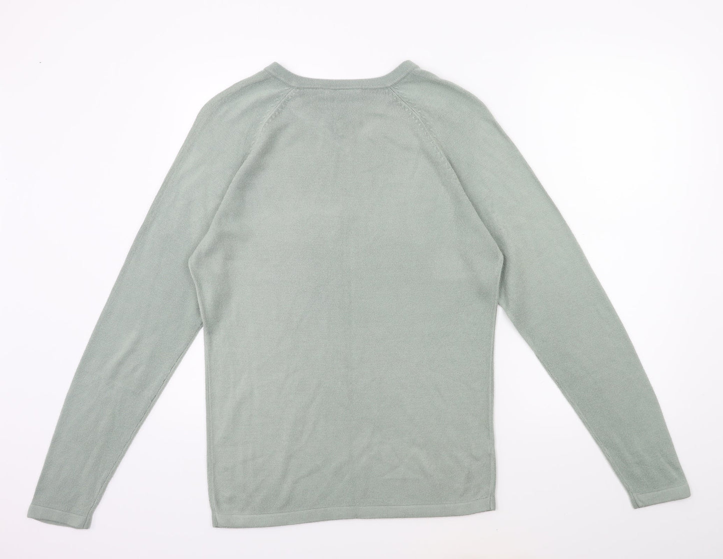 zantos Mens Green  Knit Pullover Jumper Size S
