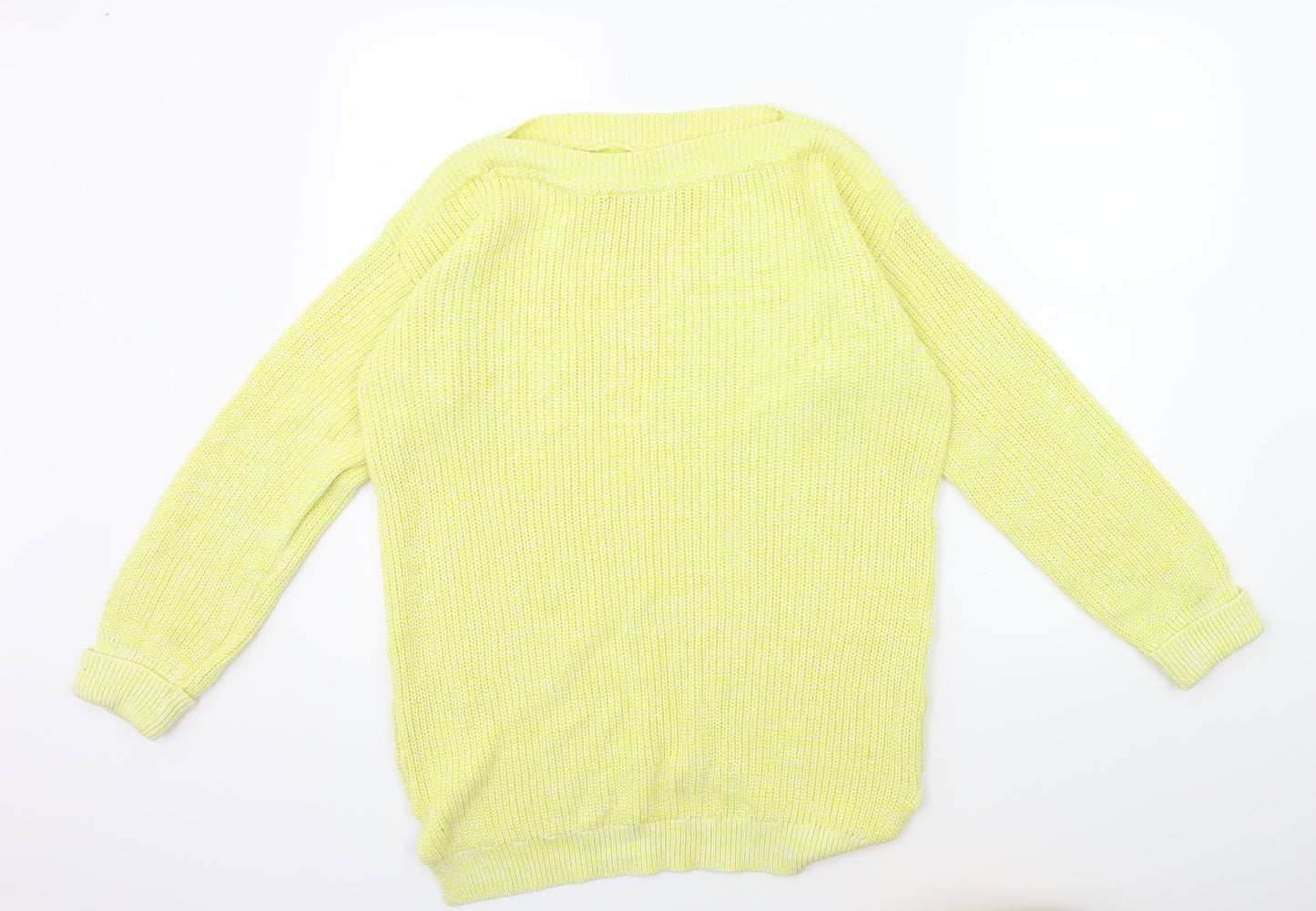 Marks and Spencer Womens Yellow  Knit Pullover Jumper Size 8
