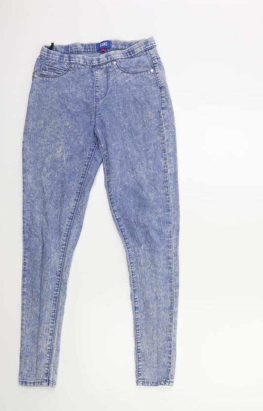 Preworn Womens Blue  Denim Jegging Jeans Size 8 L29 in