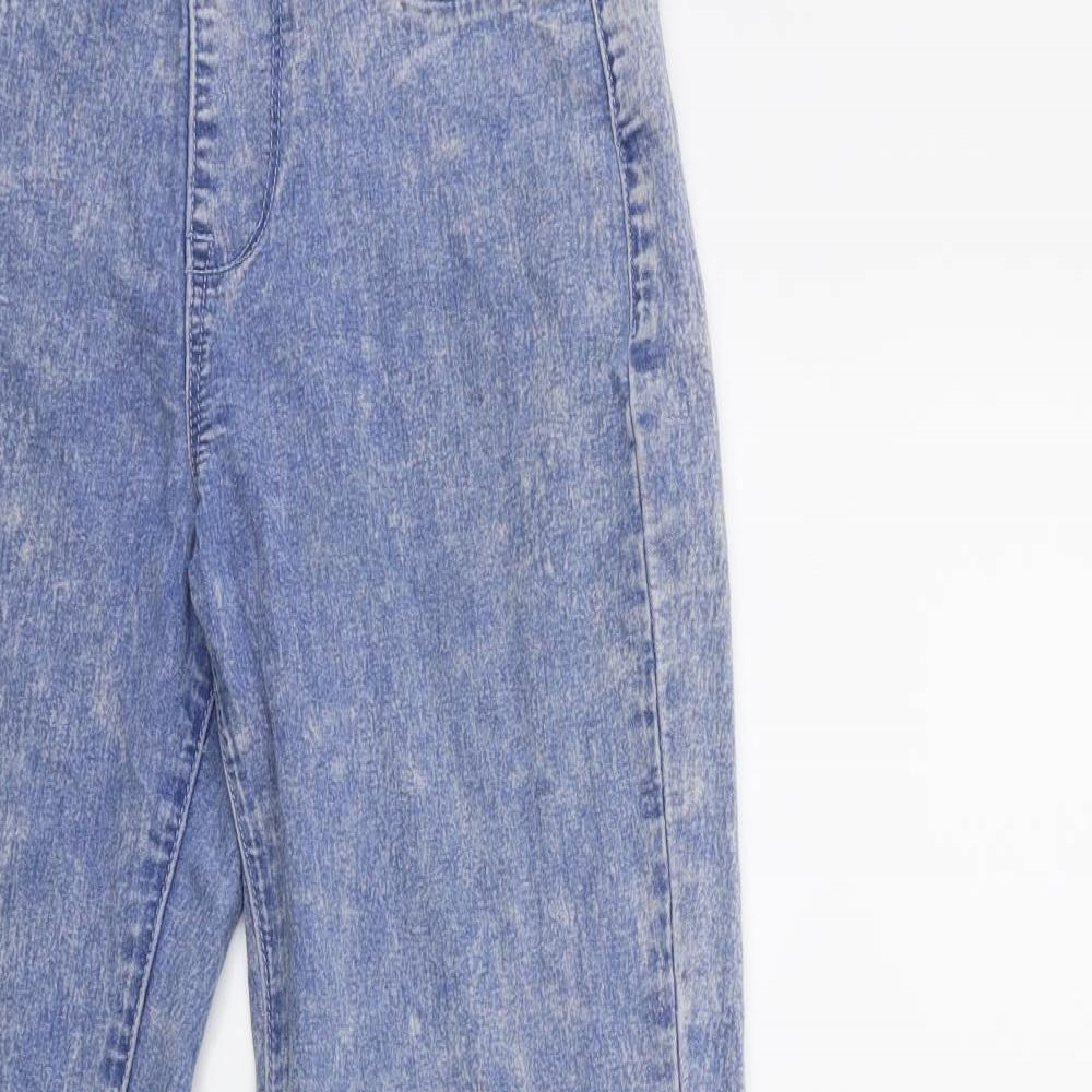 Preworn Womens Blue  Denim Jegging Jeans Size 8 L29 in