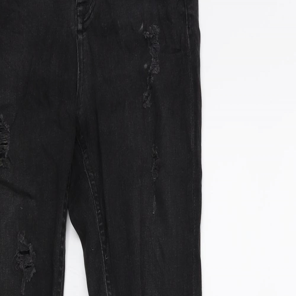 RESERVED Womens Black  Denim Skinny Jeans Size 34 in L27 in