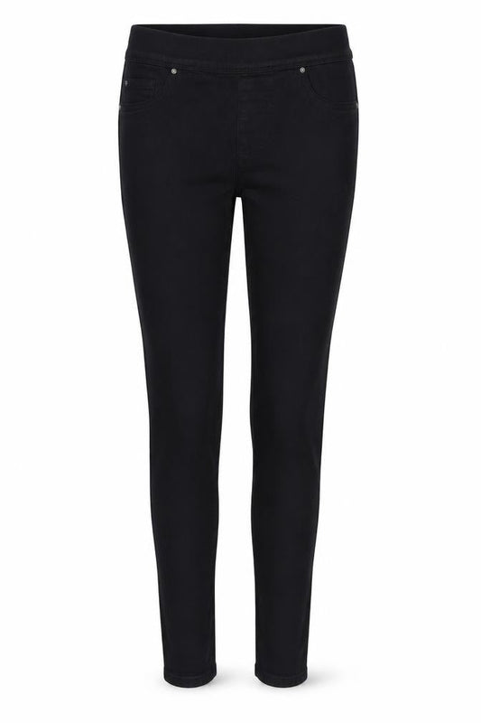 Denim & Co. Womens Black  Denim Jegging Jeans Size 10 L31 in