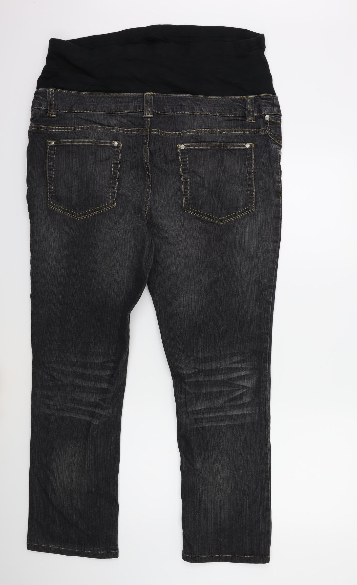 Preworn Womens Grey  Denim Tapered Jeans Size 40 in L29 in