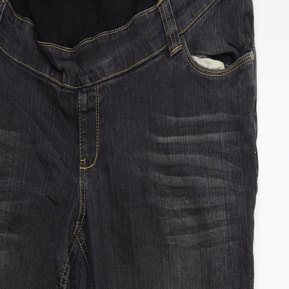 Preworn Womens Grey  Denim Tapered Jeans Size 40 in L29 in