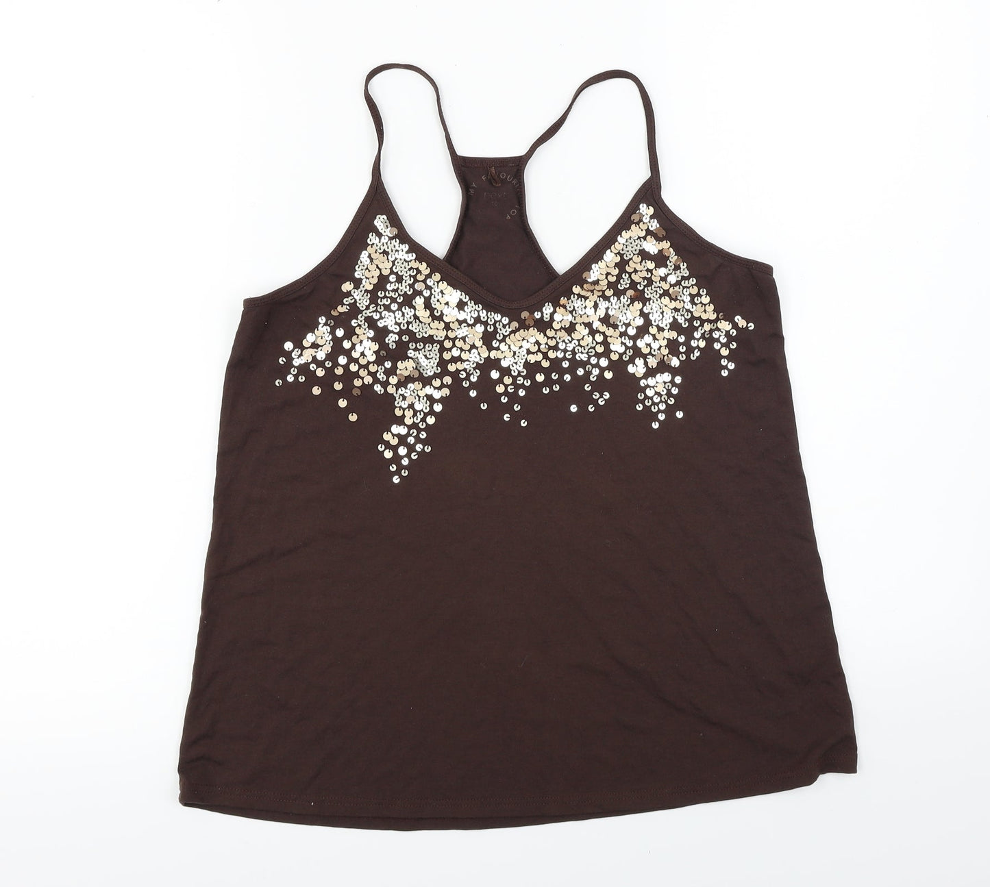 NEXT  Womens Brown   Basic T-Shirt Size 10