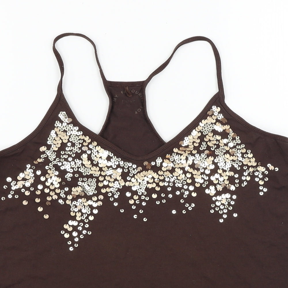 NEXT  Womens Brown   Basic T-Shirt Size 10
