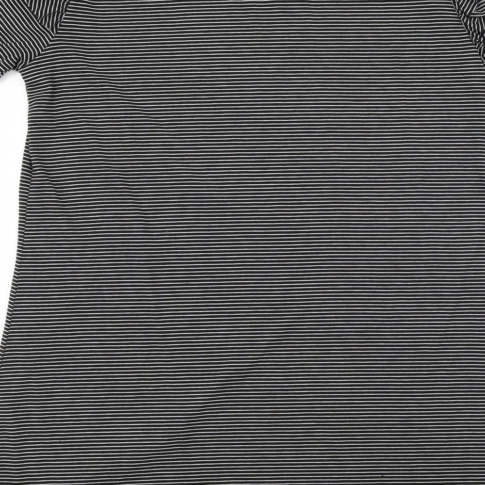 Papaya  Womens Black Striped  A-Line  Size 12