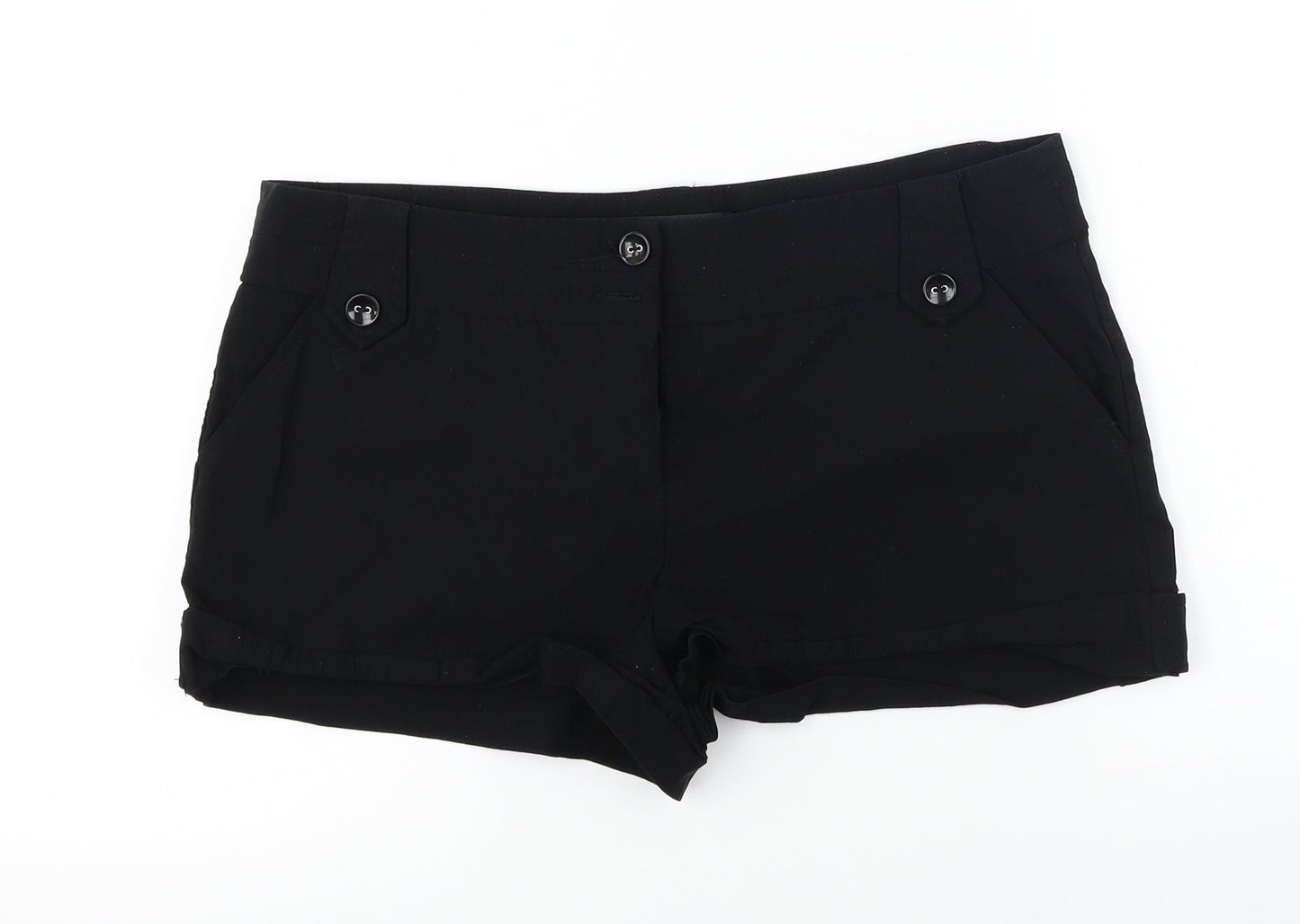EVIE   Womens Black   Cut-Off Shorts Size 14