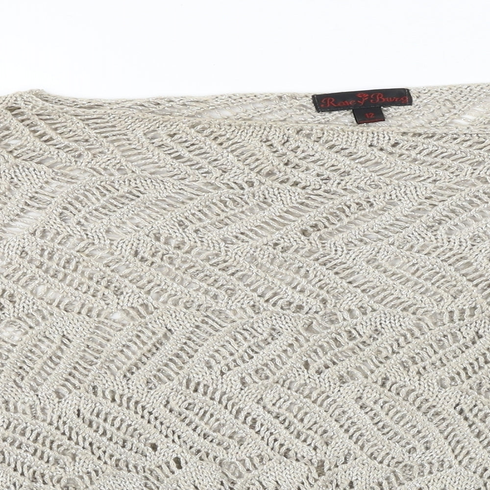 rose bug Womens Beige   Pullover Jumper Size 12