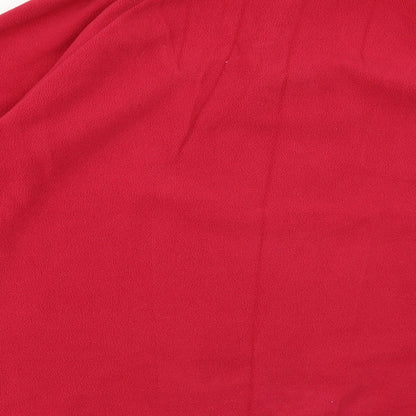 Brand and care label for explore 360 women’s pink henley jumper, size UK 14