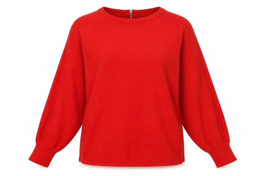 Front view of Primark women’s red jumper, size L