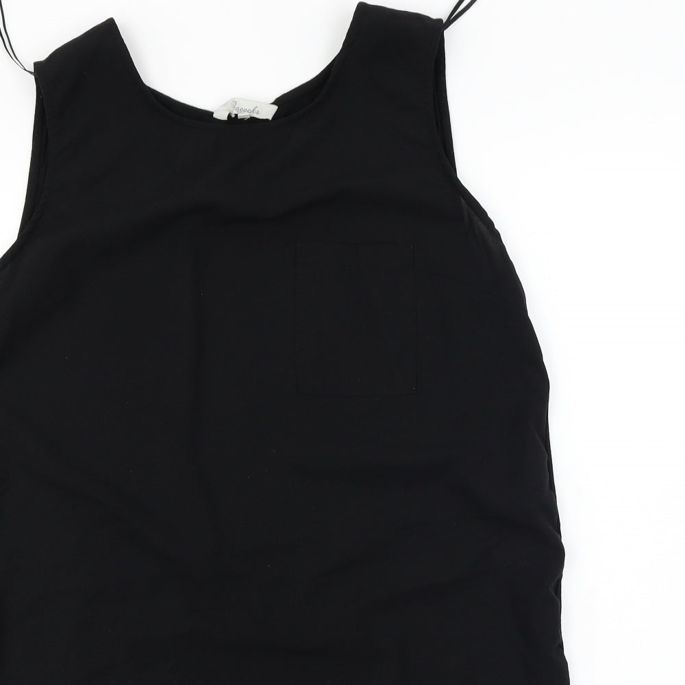 Peacocks  Womens Black   Basic T-Shirt Size 14