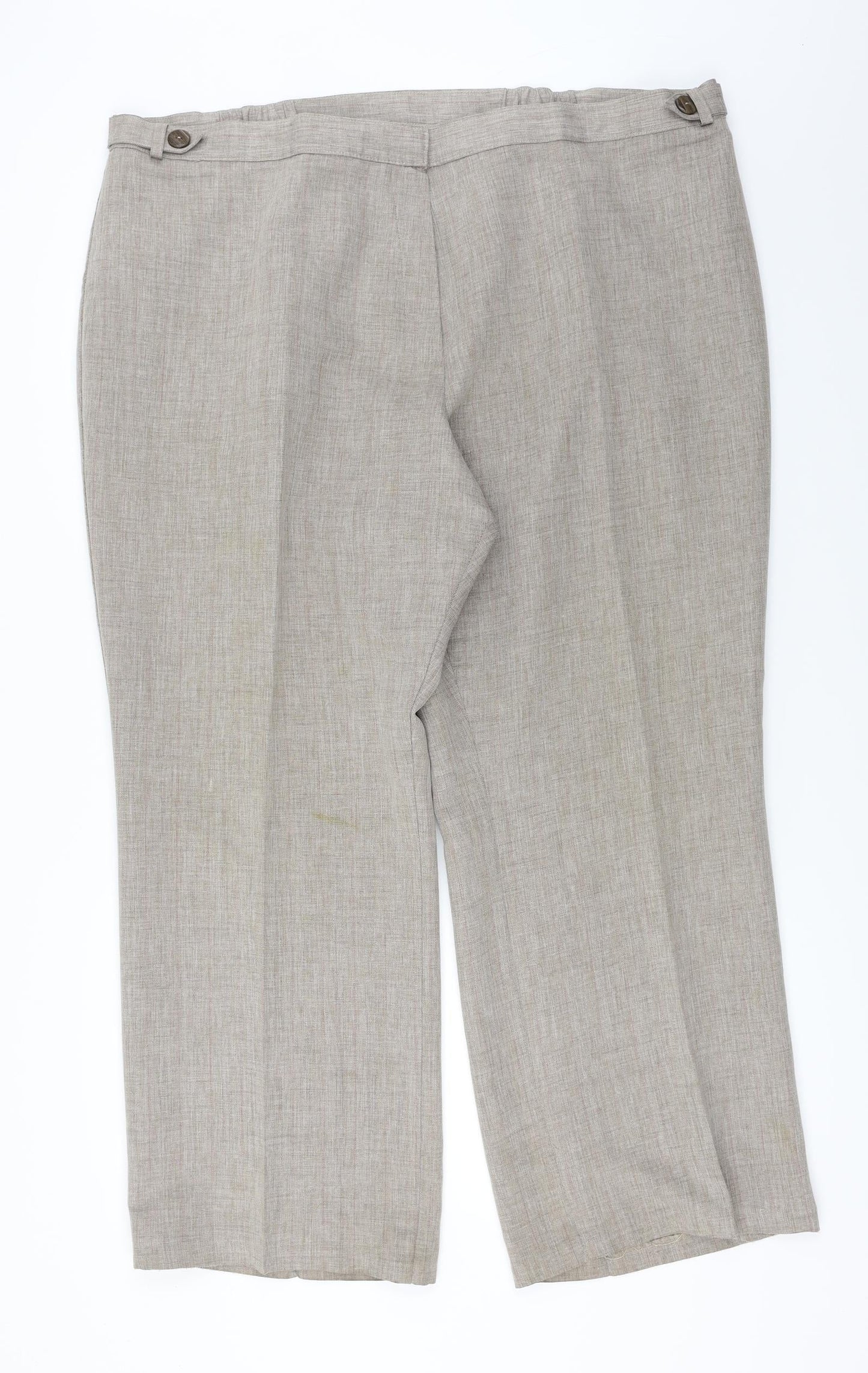Marks and Spencer  Womens Brown   Trousers  Size 20 L24 in