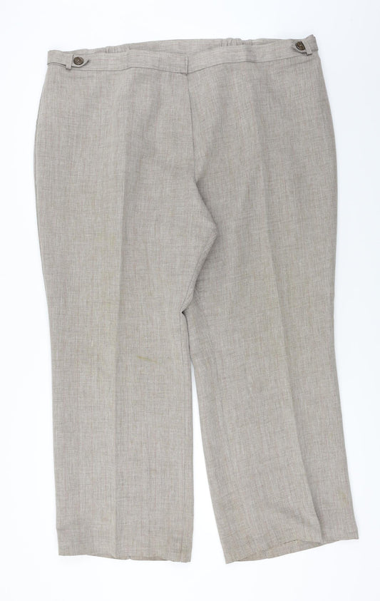 Marks and Spencer  Womens Brown   Trousers  Size 20 L24 in