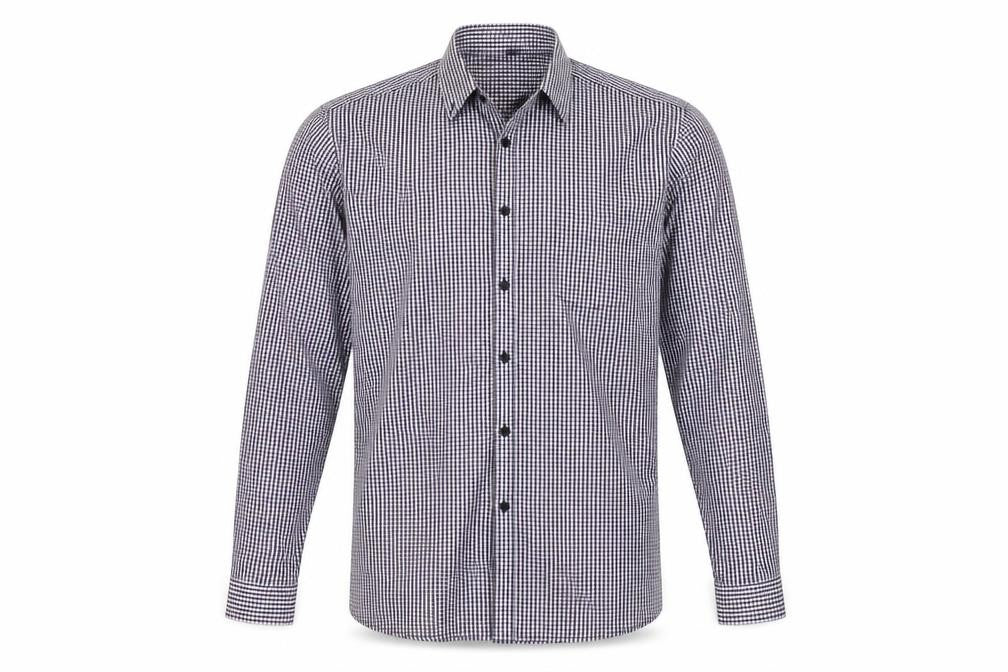 NEXT Mens Purple Check   Button-Up Size 38