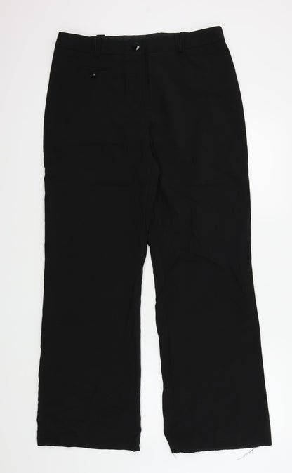 Additional front view of Debenhams women’s black sweatpants, size UK 14, 30-inch leg