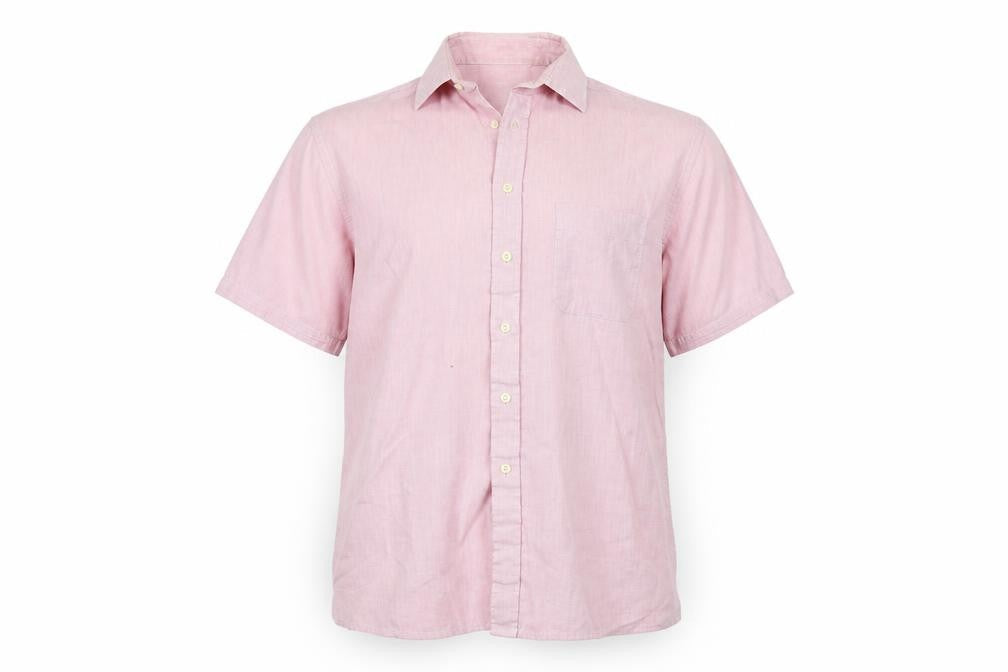 jonelle Mens Pink Colourblock   Button-Up Size M