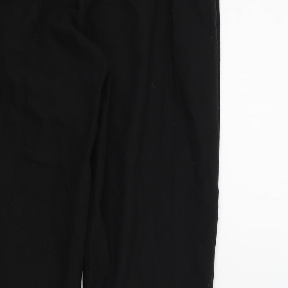 Missguided Womens Black   Trousers  Size 8 L25 in - Frill Detail