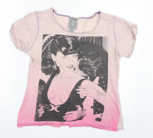 MNG Jeans Womens Pink   Basic T-Shirt Size L