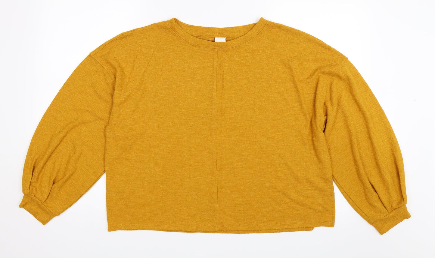 H&M Womens Yellow   Pullover Jumper Size M