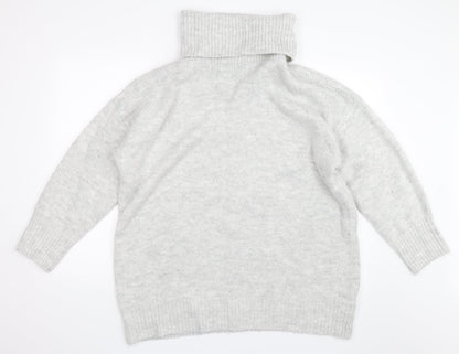 Additional front view of Topshop women’s grey jumper, size M
