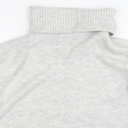 Close-up detail of Topshop women’s grey jumper, size M