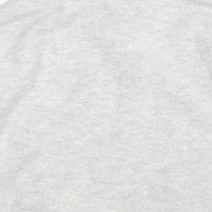 Brand and care label for Topshop women’s grey jumper, size M
