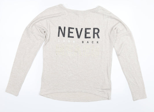 H&M Girls Beige   Pullover Jumper Size 14 Years