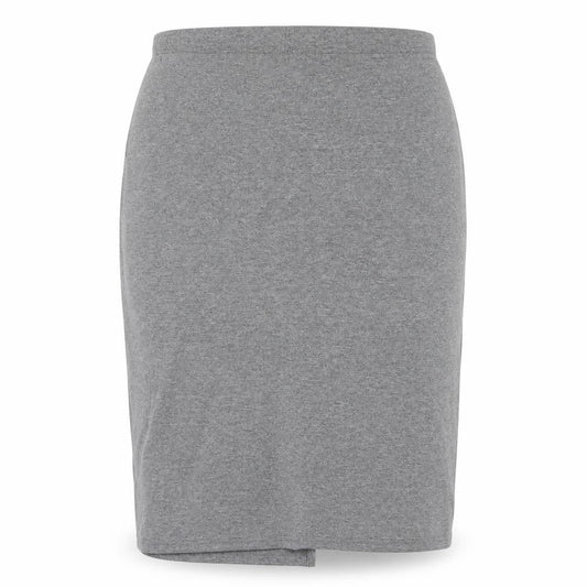 Front view of Just Fab women’s grey jersey straight & pencil skirt, size XL