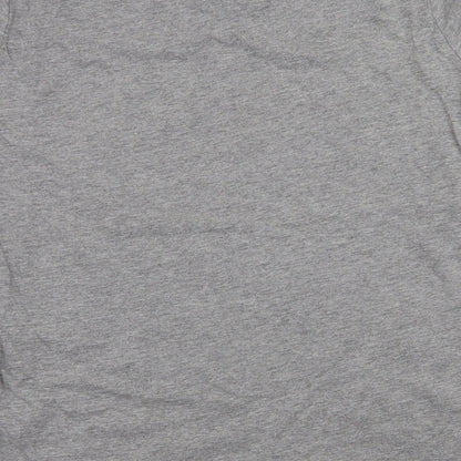 Brand and care label for Stedman women’s grey jersey basic t-shirt, size XL, - slogan