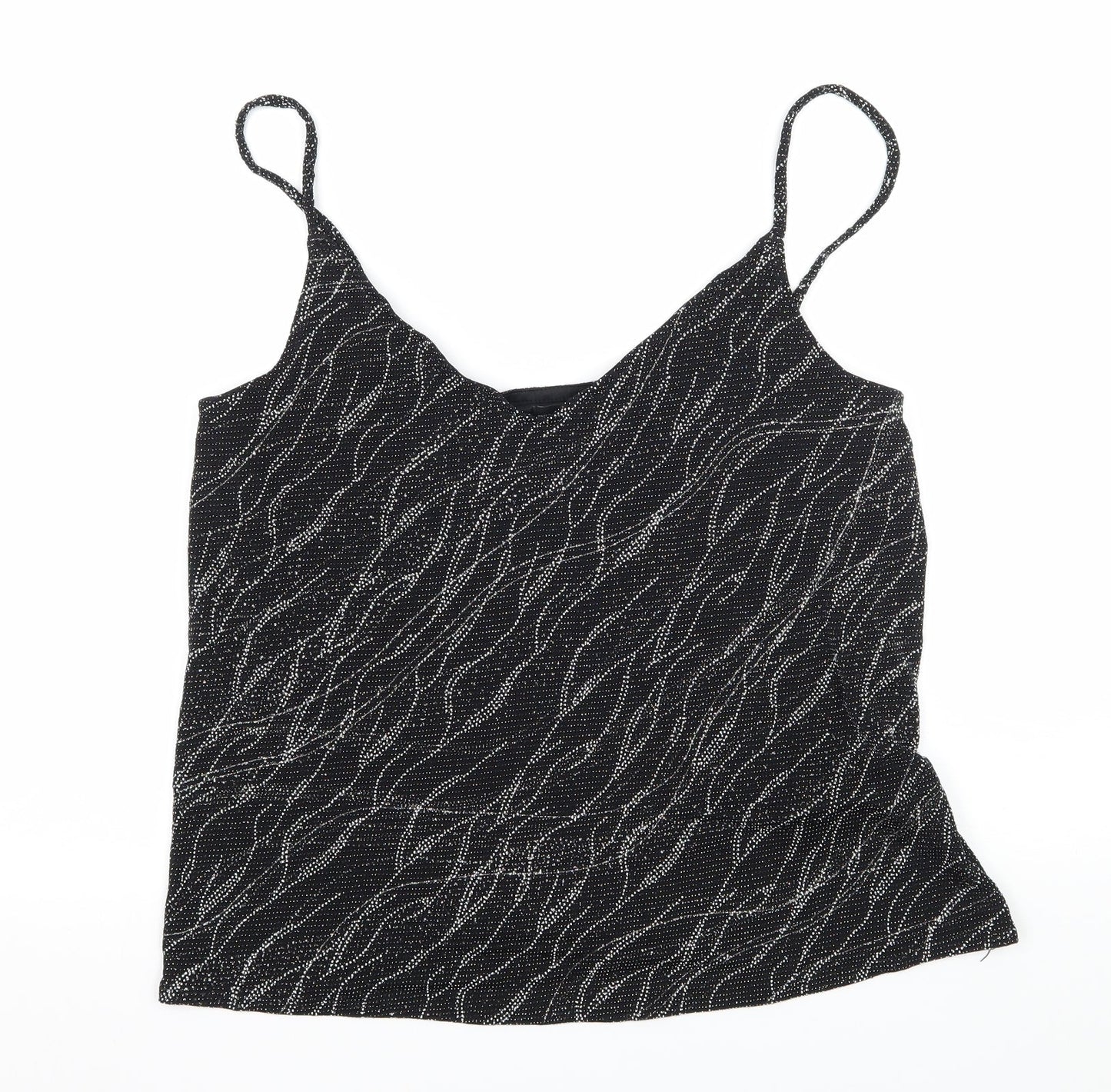 F& Womens Black  Jersey Basic Tank Size 14