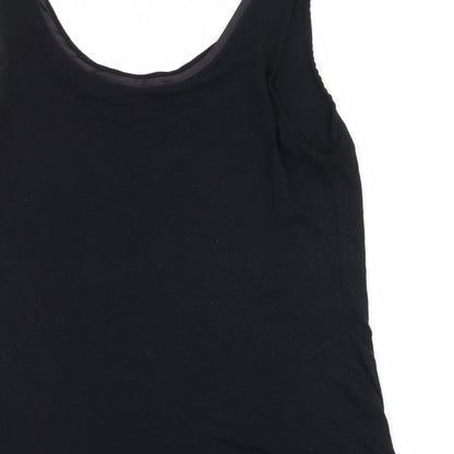 Oasis Womens Black  Jersey Basic Tank Size M