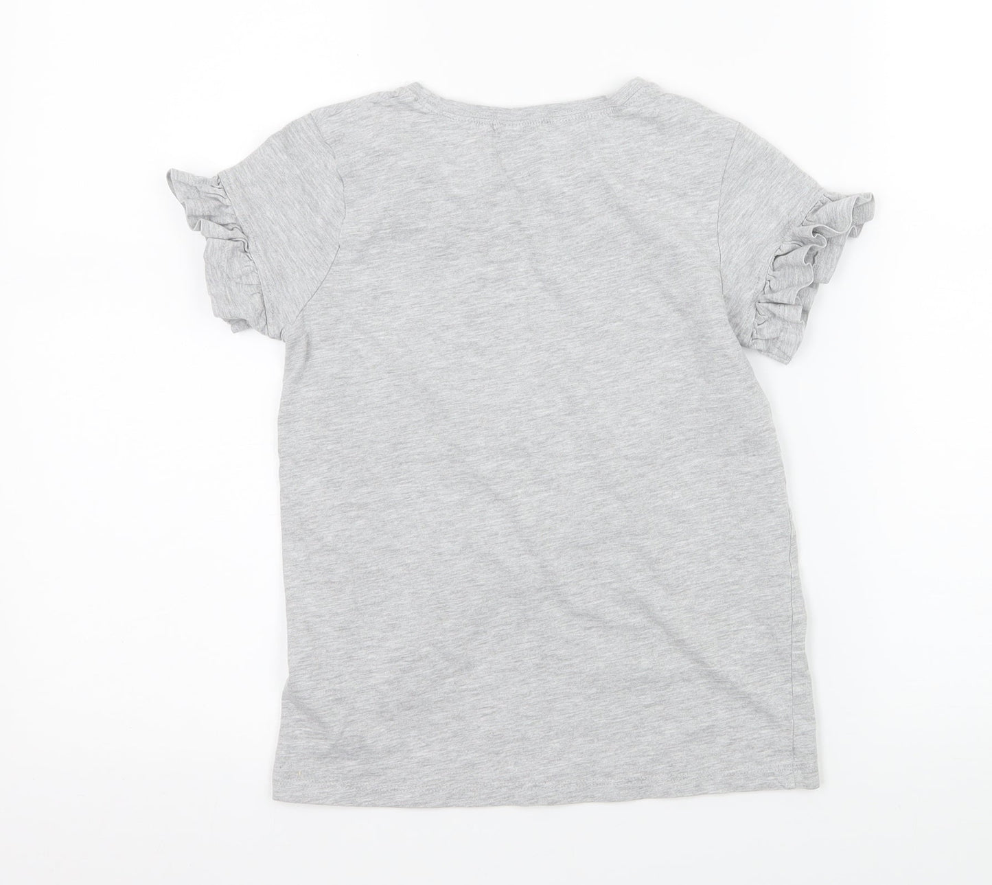 George Girls Grey  Jersey Basic T-Shirt Size 10 Years  - Rocket