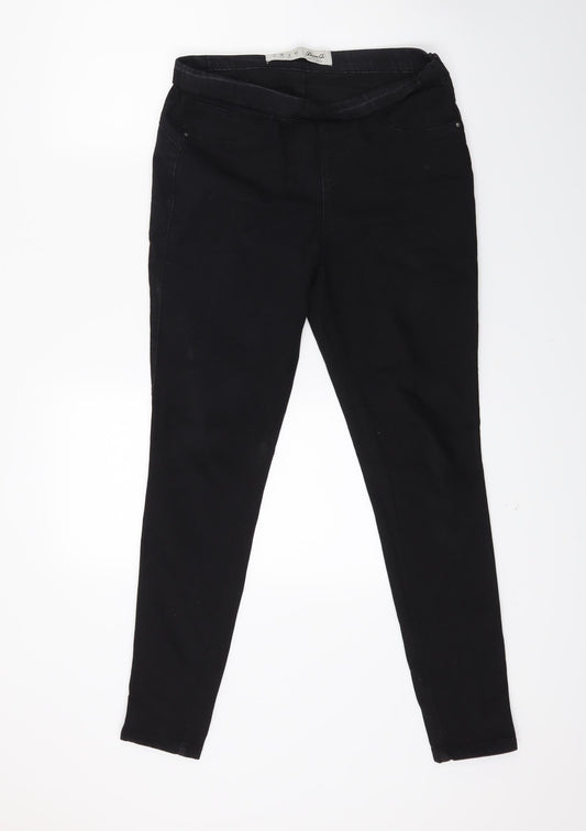 Primark Womens Black  Denim Jegging Jeans Size 10 L26 in