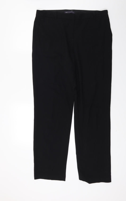 Marks and Spencer Womens Black   Trousers  Size 14 L28 in