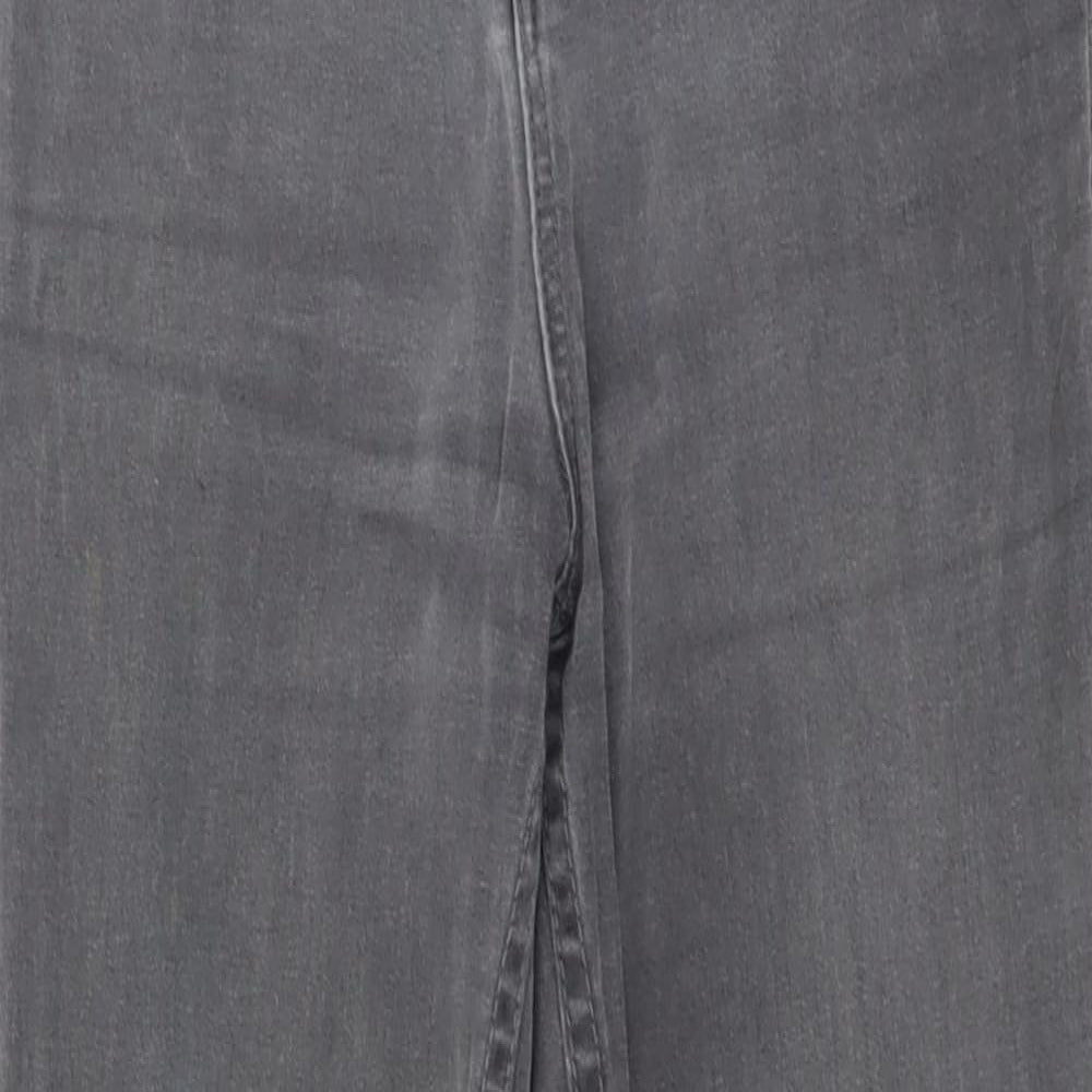 New Look Womens Grey  Denim Skinny Jeans Size 8 L23.5 in
