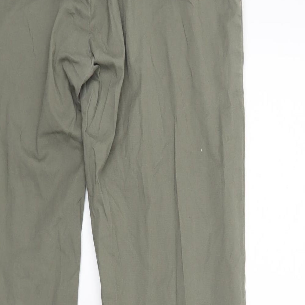 Cam Womens Green   Chino Trousers Size M L25 in
