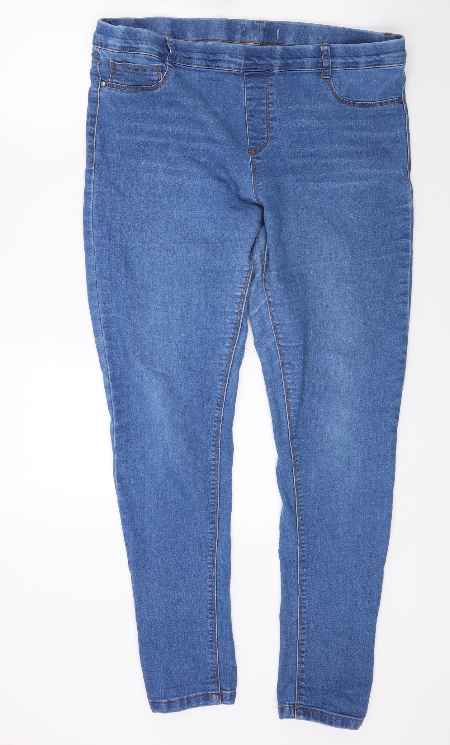 Preworn Womens Blue  Denim Jegging Jeans Size 36 in L27 in