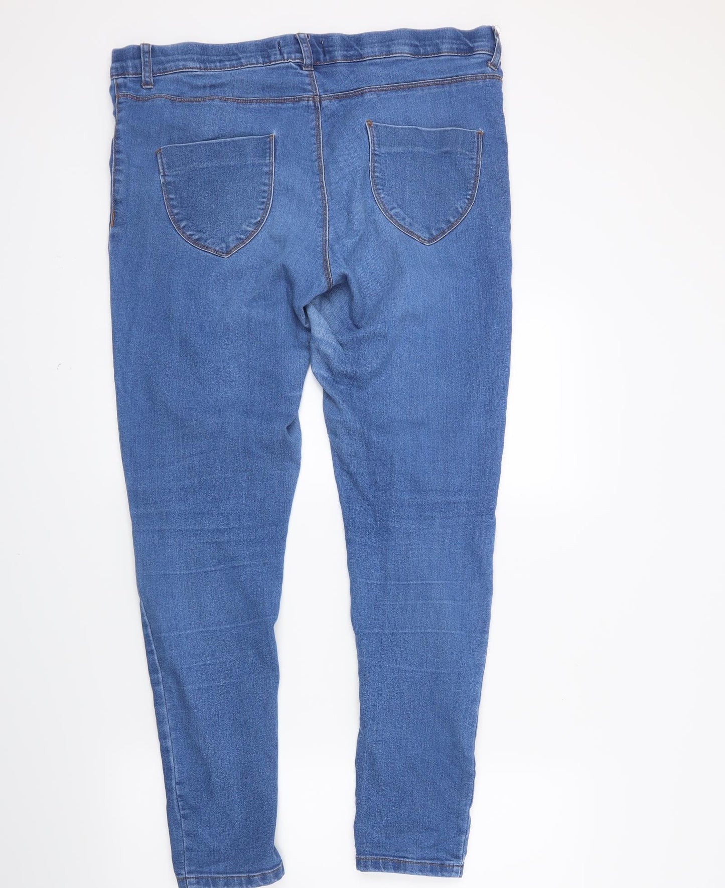 Preworn Womens Blue  Denim Jegging Jeans Size 36 in L27 in