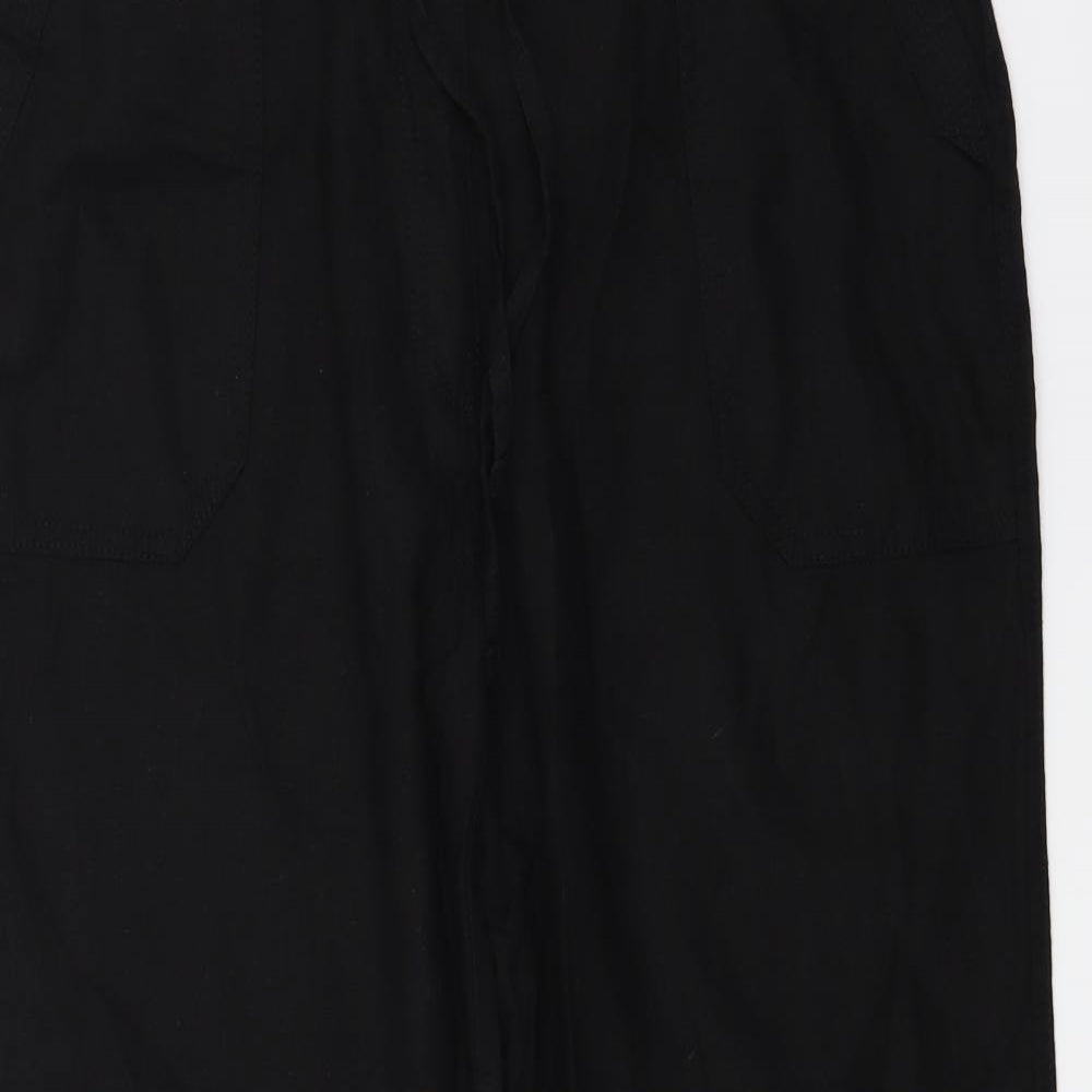 label Be Womens Black   Trousers  Size 14 L28 in