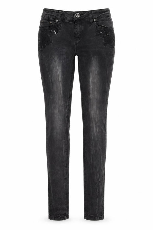 yes yes Womens Black  Denim Skinny Jeans Size 12 L30 in