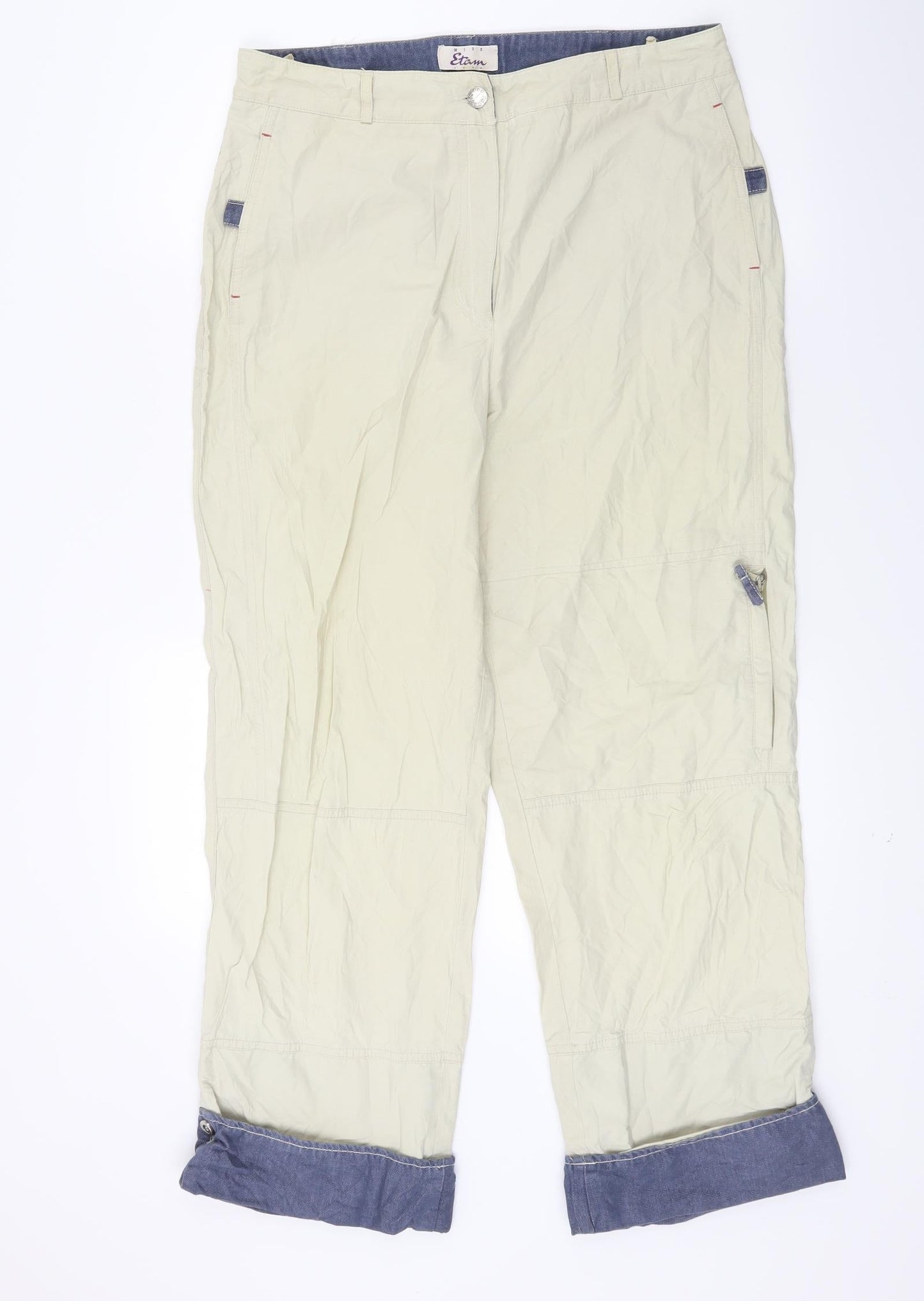 Etam Womens Beige   Chino Trousers Size 31 in L24 in