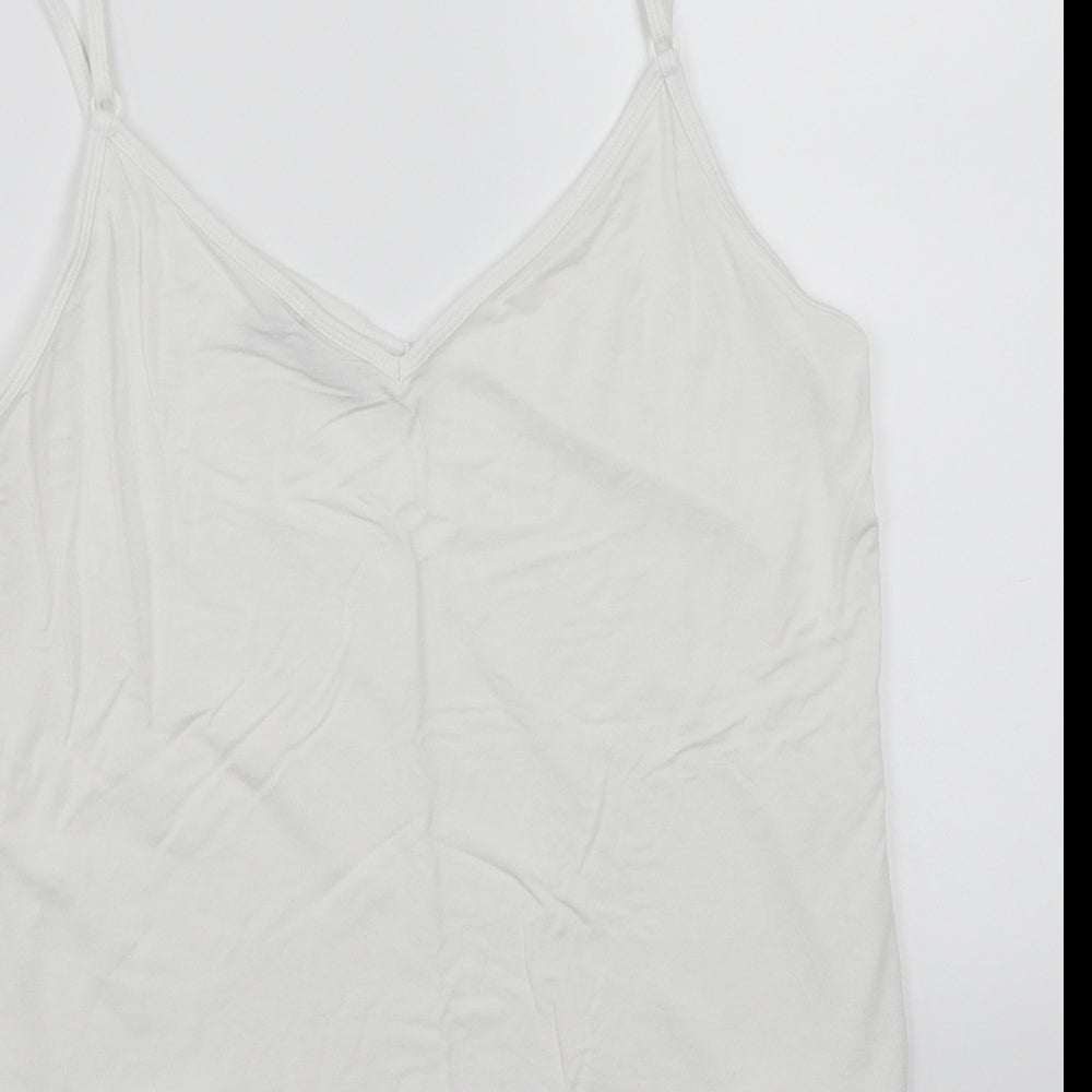 ASOS Womens White   Basic Tank Size 14