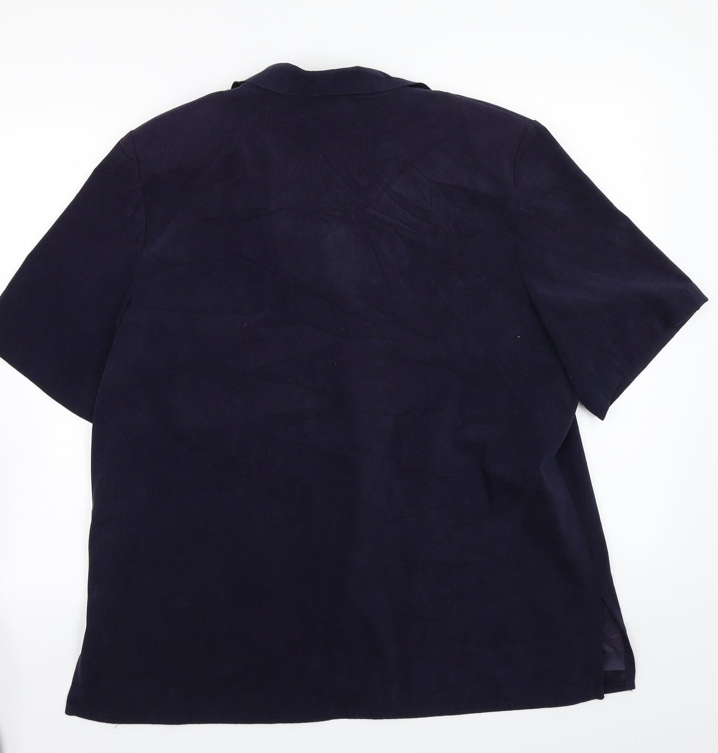 Allison Daley Womens Blue   Basic Button-Up Size 16