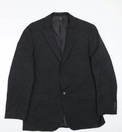Additional front view of Greenwoods men’s grey jacket suit jacket, size 42