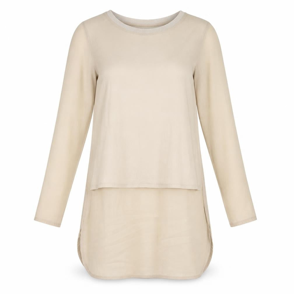 Edit Womens Beige   Basic T-Shirt Size 8