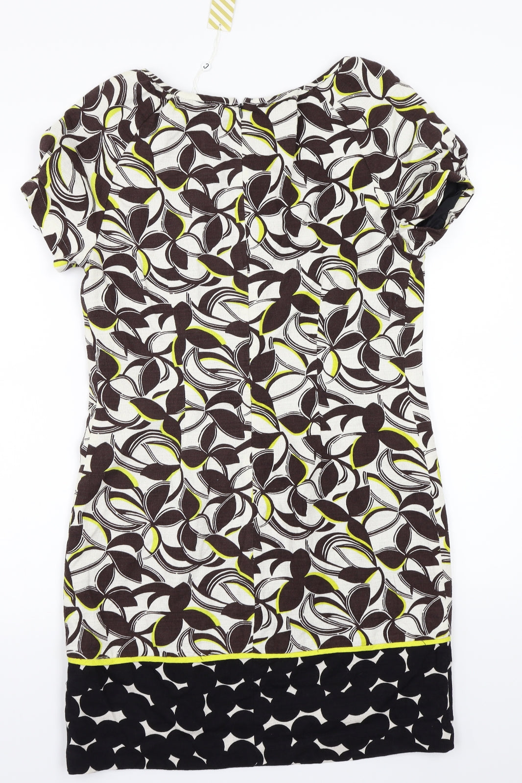 Clements Ribeiro Womens White Floral Rayon A-Line  Size S